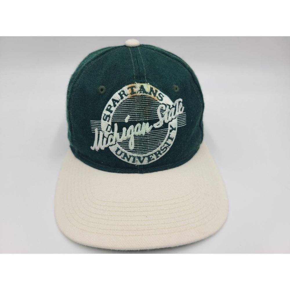 Vintage Michigan State University Spartans The Game Circle Fitted 6 7/8 Hat Cap